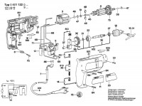 Bosch 0 601 122 062  Drill 220 V / Eu Spare Parts